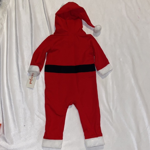 Baby Santa One Piece Hooded Outfit NWT - Picture 6 of 8
